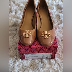 Tory Burch brown/camel low block heels